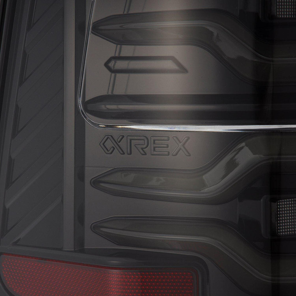 AlphaRex 2019-2024 Ram 1500 LUXX-Series LED Tail Lights Alpha-Black