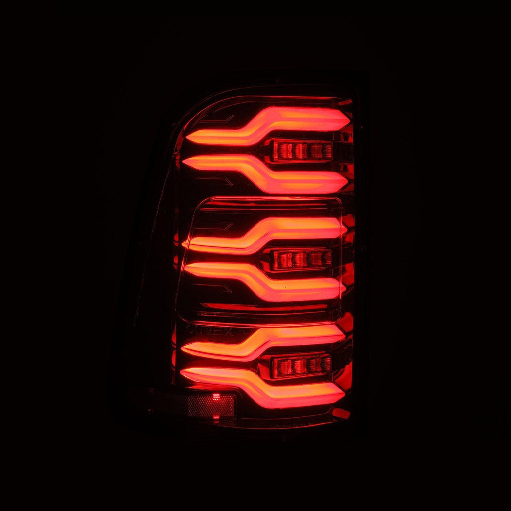 AlphaRex 2019-2024 Ram 1500 LUXX-Series LED Tail Lights Alpha-Black