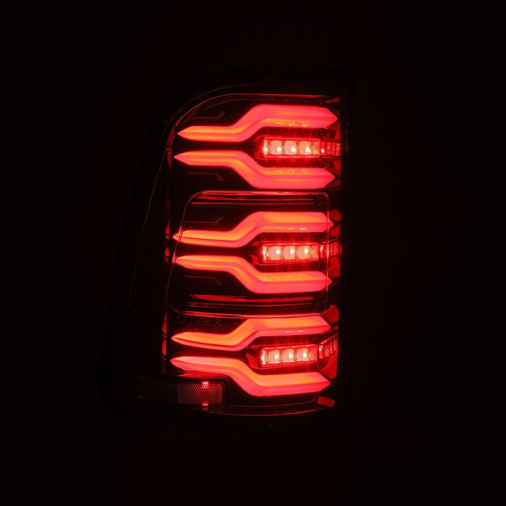 AlphaRex 2019-2024 Ram 1500 LUXX-Series LED Tail Lights Alpha-Black