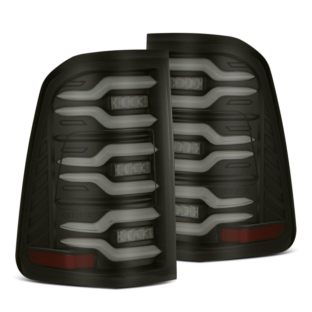 AlphaRex 2019-2024 Ram 1500 LUXX-Series LED Tail Lights Black