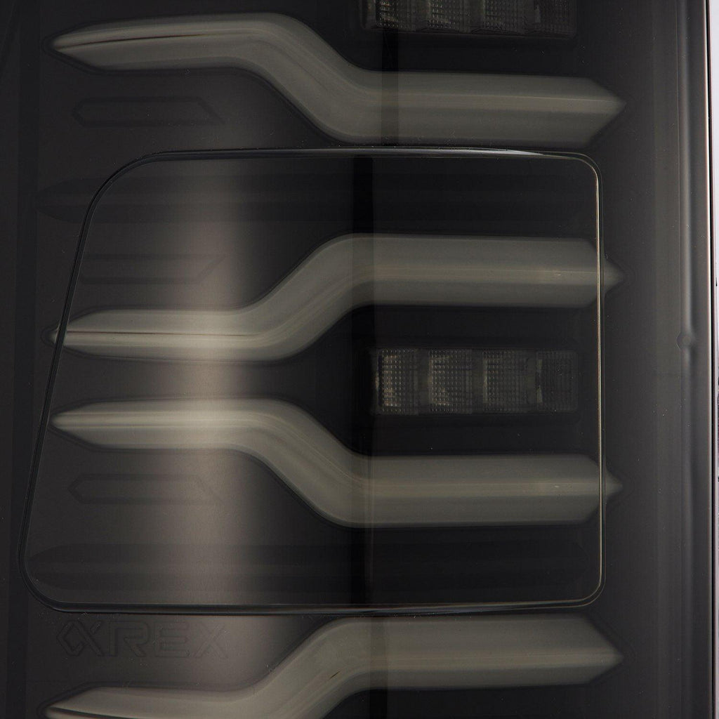 AlphaRex 2019-2024 Ram 1500 LUXX-Series LED Tail Lights Black