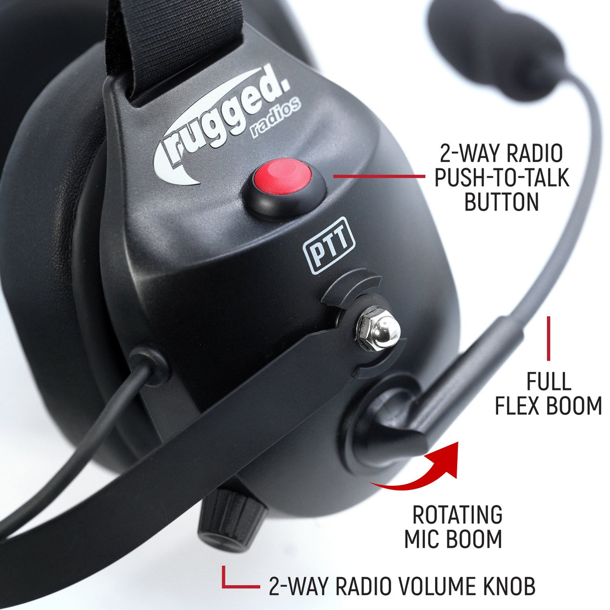 Bluetooth Headset for Cell Phones - 2-Way Radio Compatible (OTH and BTH)