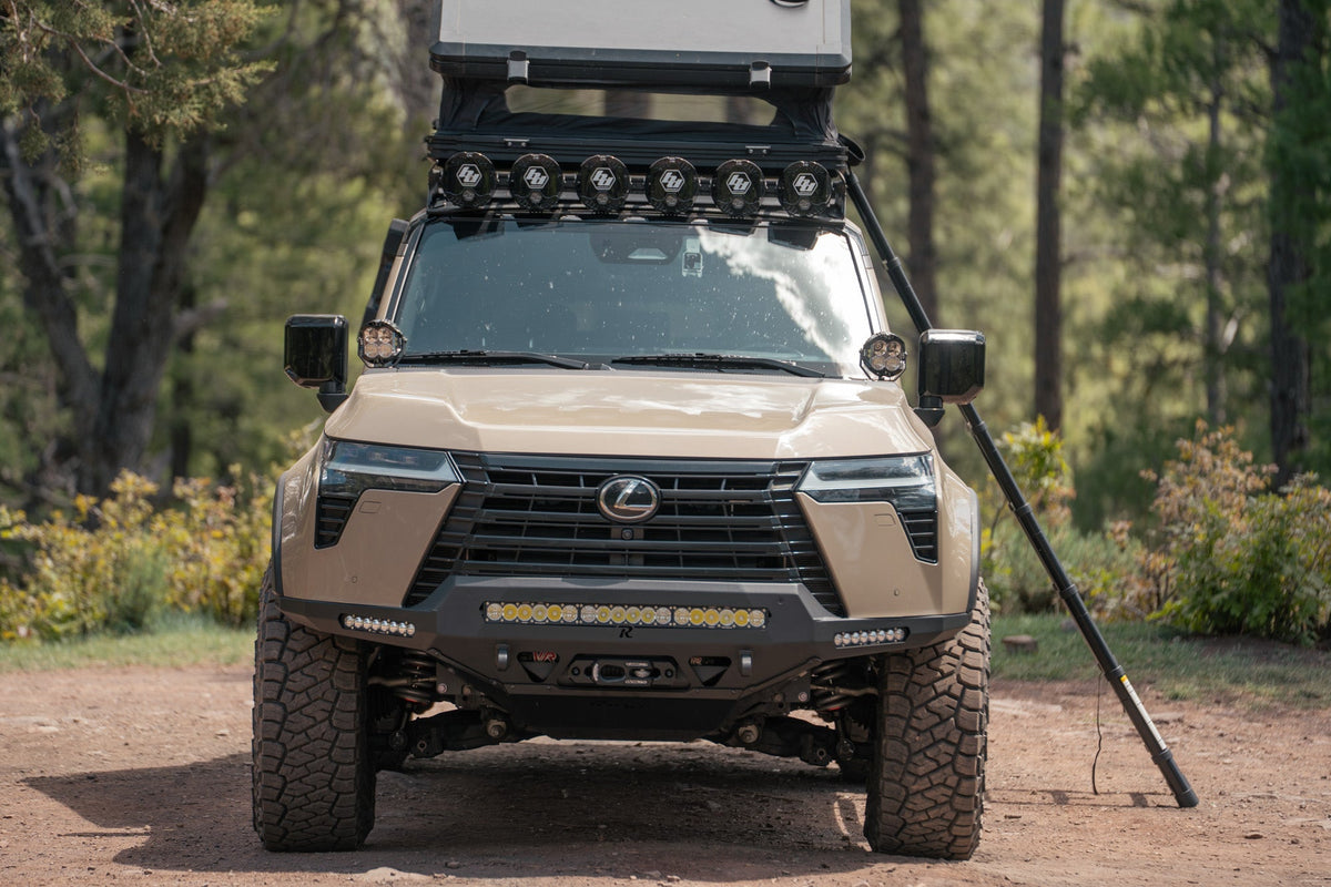 Toyota Rago Roof Rack Baja Designs LP6 Round Light Mount