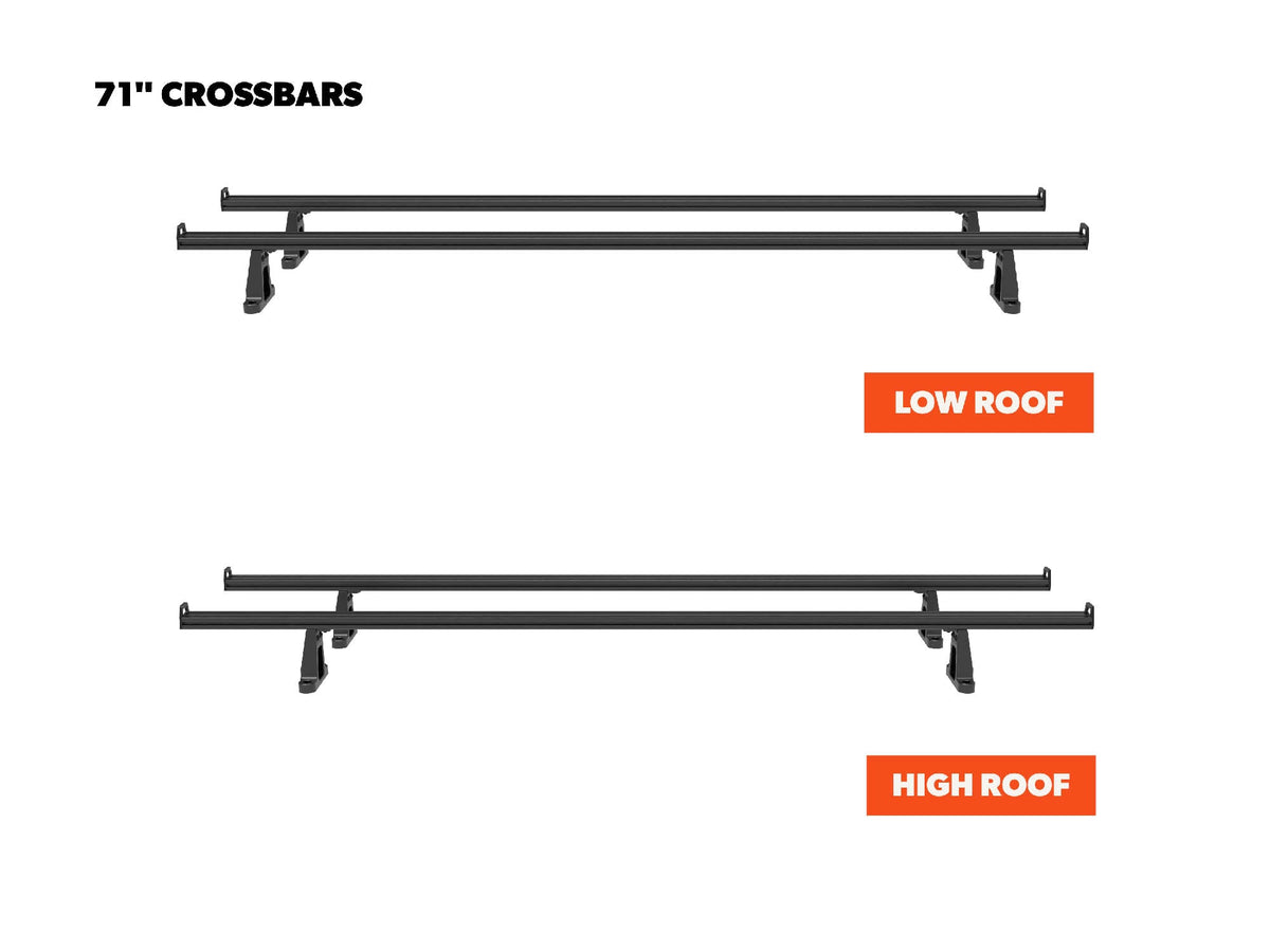 Sprinter Van Crossbars for OEM Roof Rails