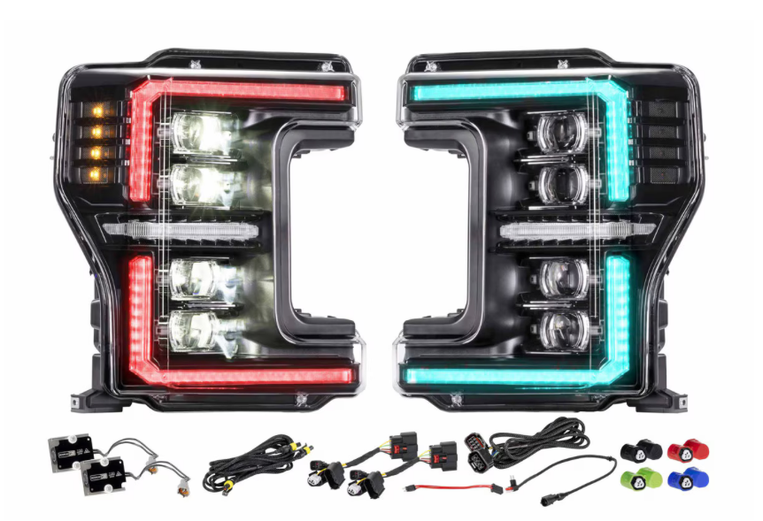 MORIMOTO FORD SUPER DUTY (17-19): XRGB EVO LED HEADLIGHTS