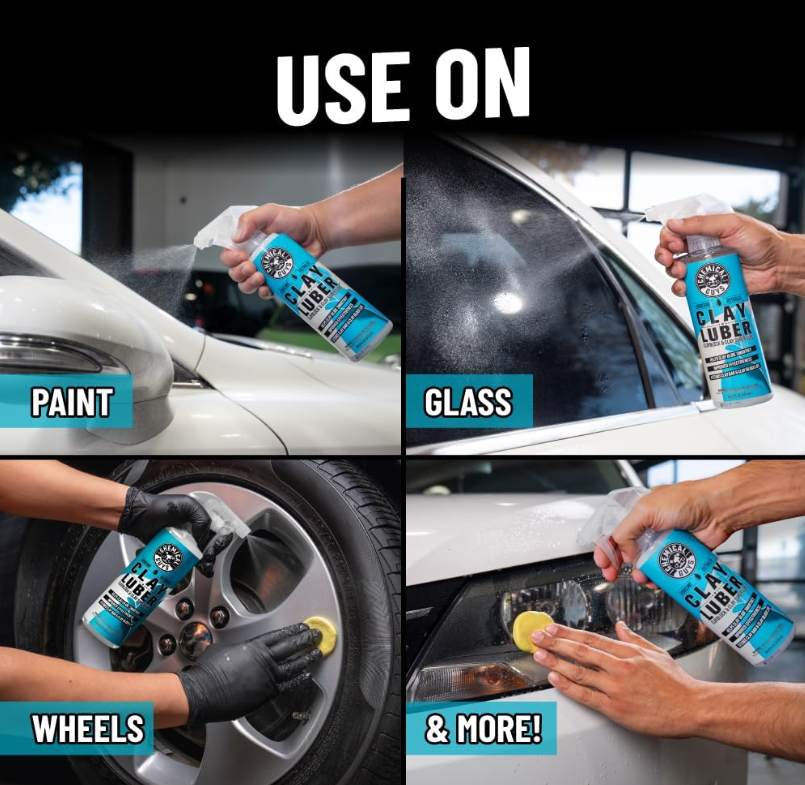 Medium Duty Clay Bar & Luber Synthetic Lubricant Kit Bundle