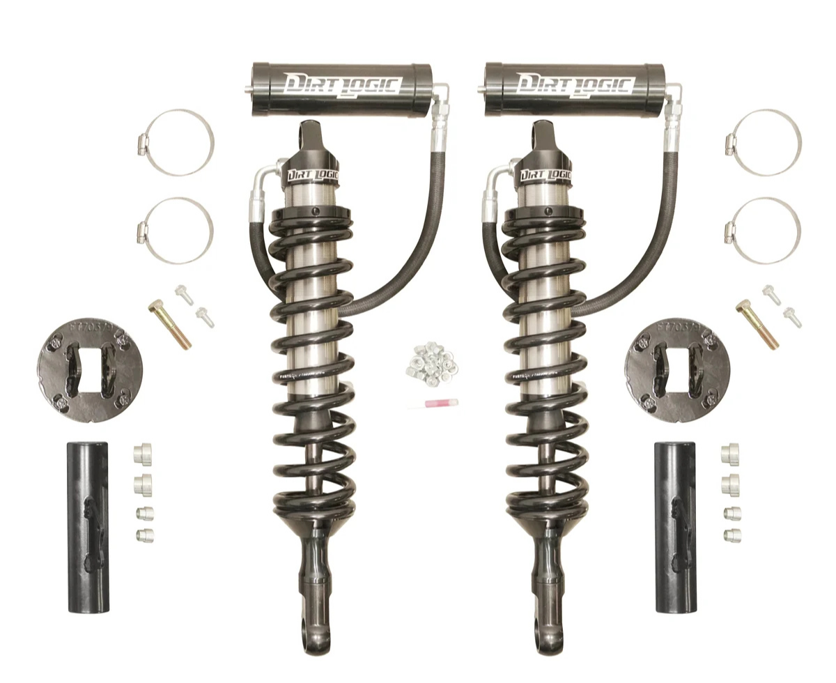 3” Uni-Ball Upper Control Arm Kit – 2.5″ Dirt Logic Coil Overs w/Resi and Dirt Logic 2.25″ Shocks w/Resi