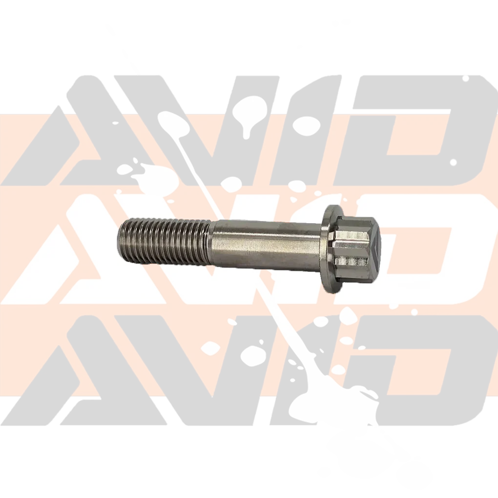 Titanium 12 Point Flange Bolt, M12 x 1.5 x 55 mm, 25 mm Thread | AVID Racing