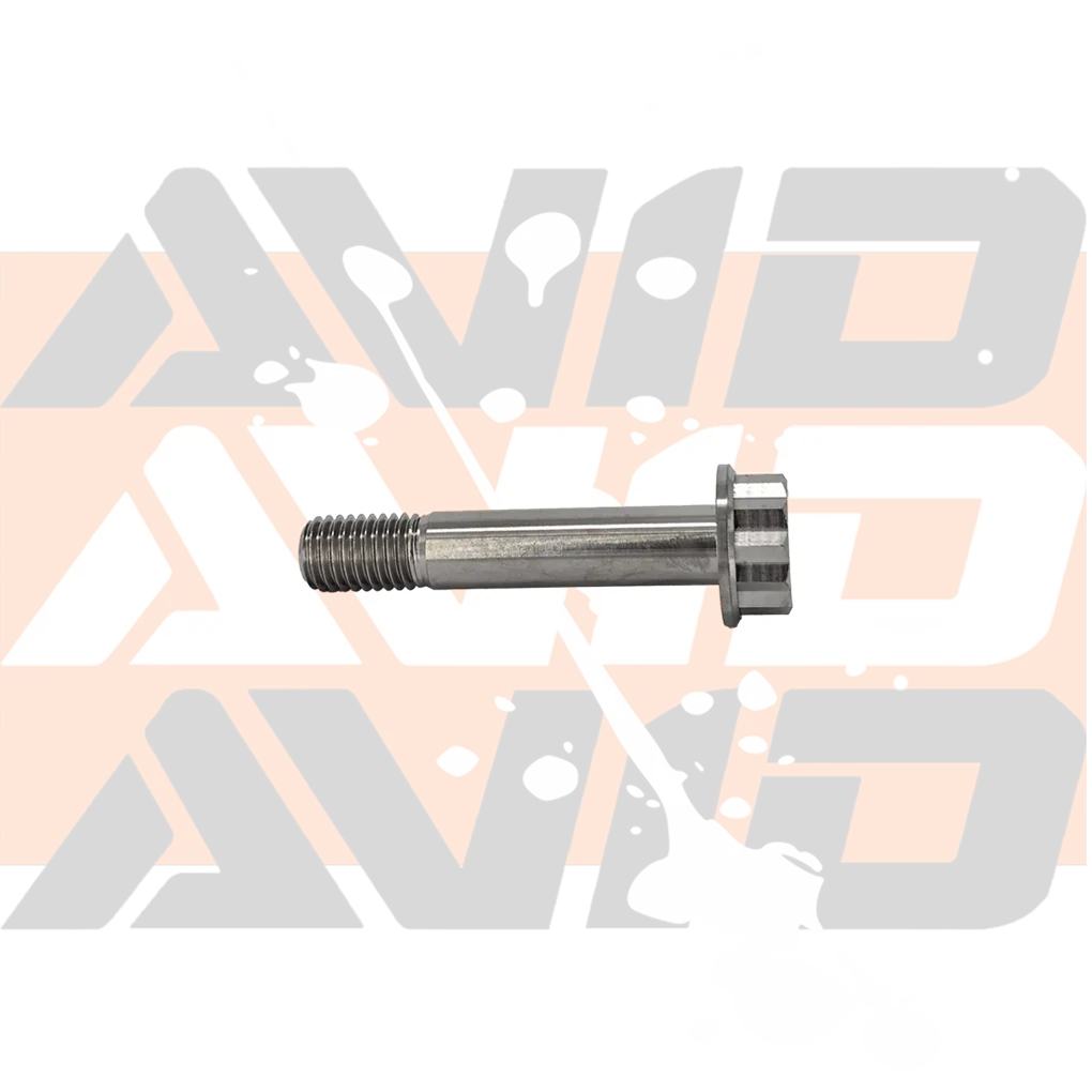 Titanium 12 Point Flange Bolt, M14 x 2.0 x 75 mm, 22.5 mm Thread | AVID Racing