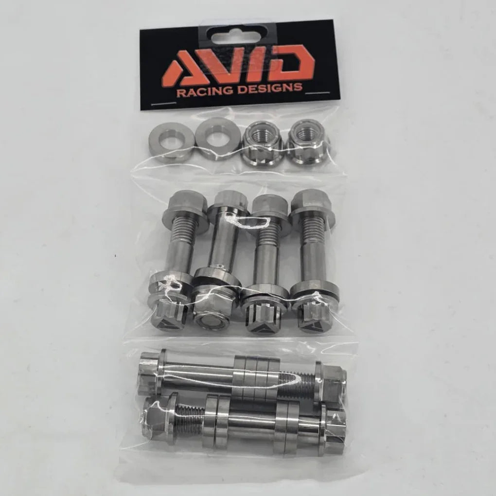 Can-Am Maverick R Factory Rear Sway Bar Replacement Titanium Bolt Hardware Kit, 22 Piece | AVID Racing