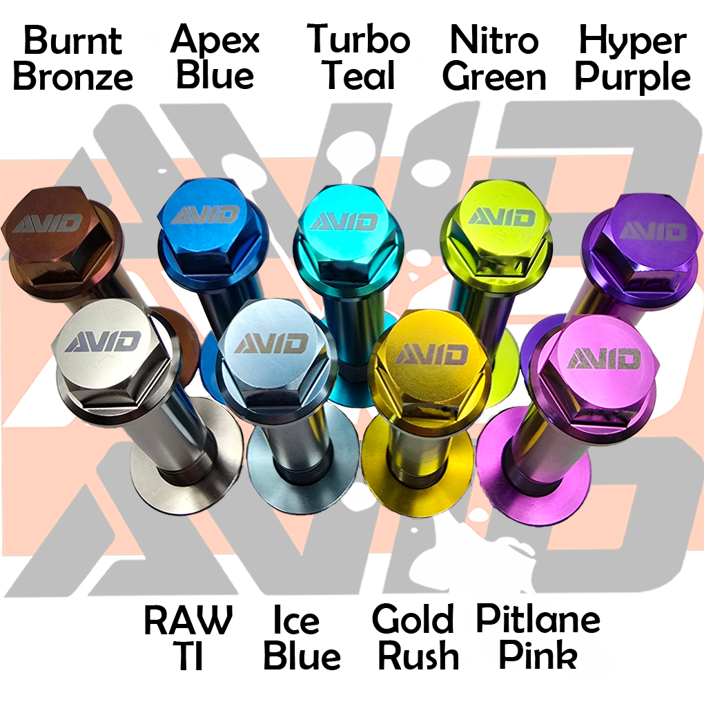 Titanium 10 mm Allen Cap Head Bolt, M12 x 1.25 x 35 mm, 20 mm Thread | AVID Racing