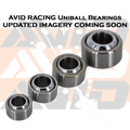 COM12T-F1 PTFE-Lined Steel Uniball, 3/4" ID x 1-7/16" OD | AVID Racing