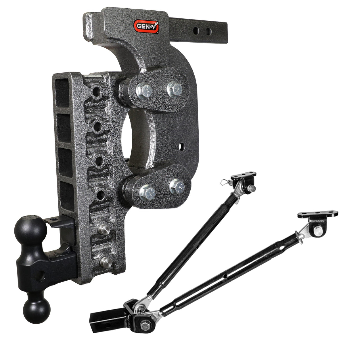 GEN-Y The BOSS 16K Torsion-Flex Drop Hitch (2" or 2 1/2" Shank) product photo (model GH-1426), 16,000 lb capacity