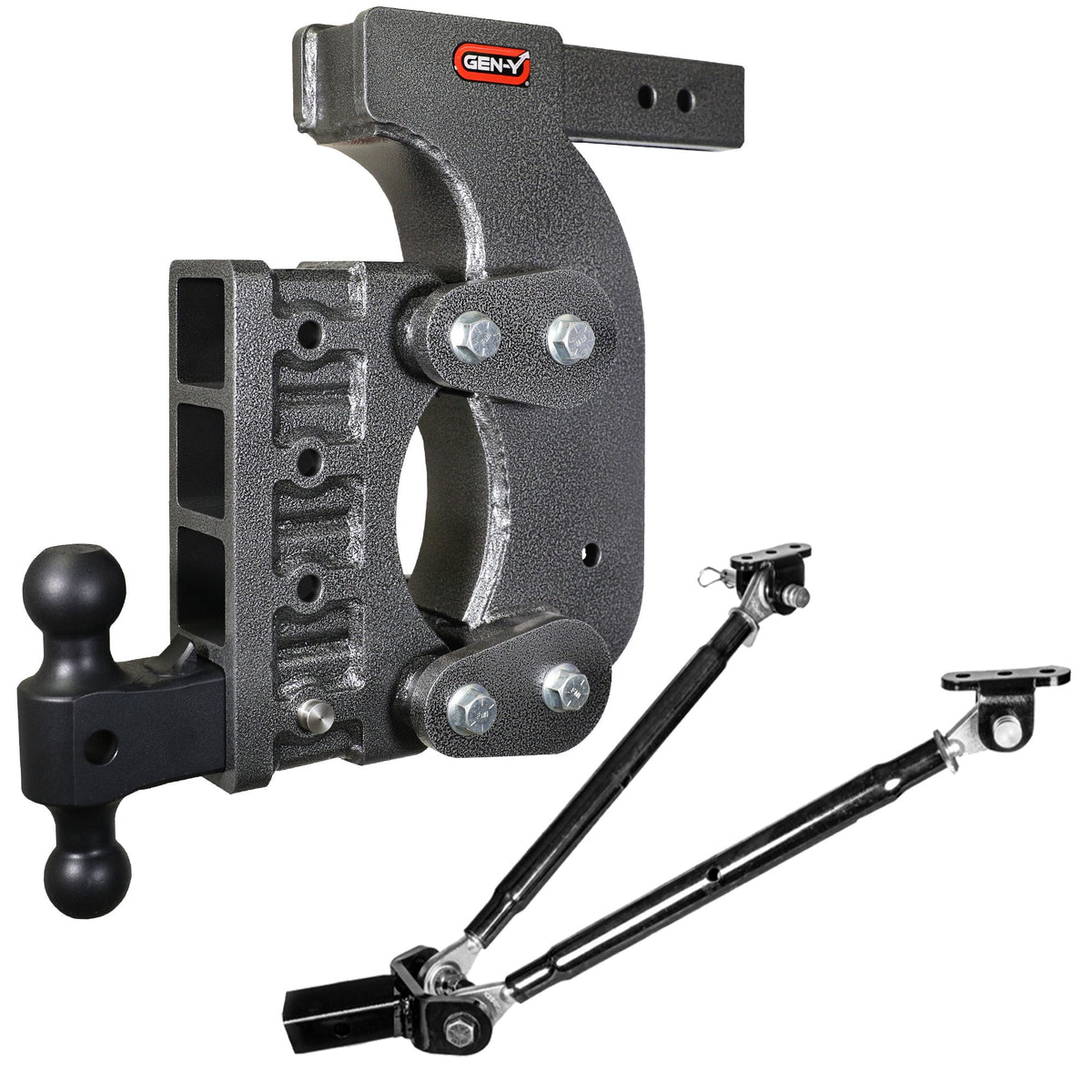 GEN-Y The BOSS 21K Torsion-Flex Drop Hitch (2 1/2" or 3" Shank) product photo (model GH-1514), 21,000 lb capacity