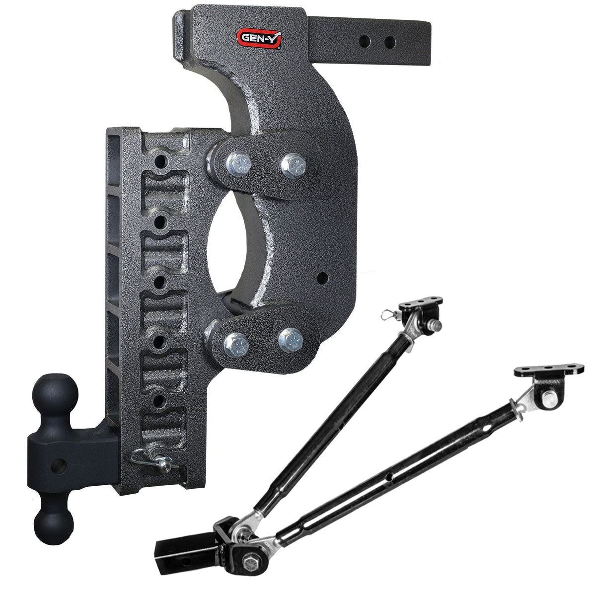 GEN-Y The BOSS 21K Torsion-Flex Drop Hitch (2 1/2" or 3" Shank) product photo (model GH-1516), 21,000 lb capacity