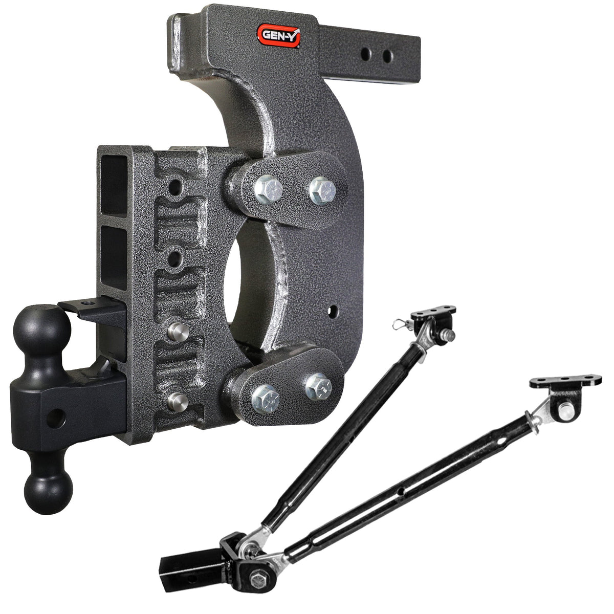 GEN-Y The BOSS 21K Torsion-Flex Drop Hitch (2 1/2" or 3" Shank) product photo (model GH-1524), 21,000 lb capacity