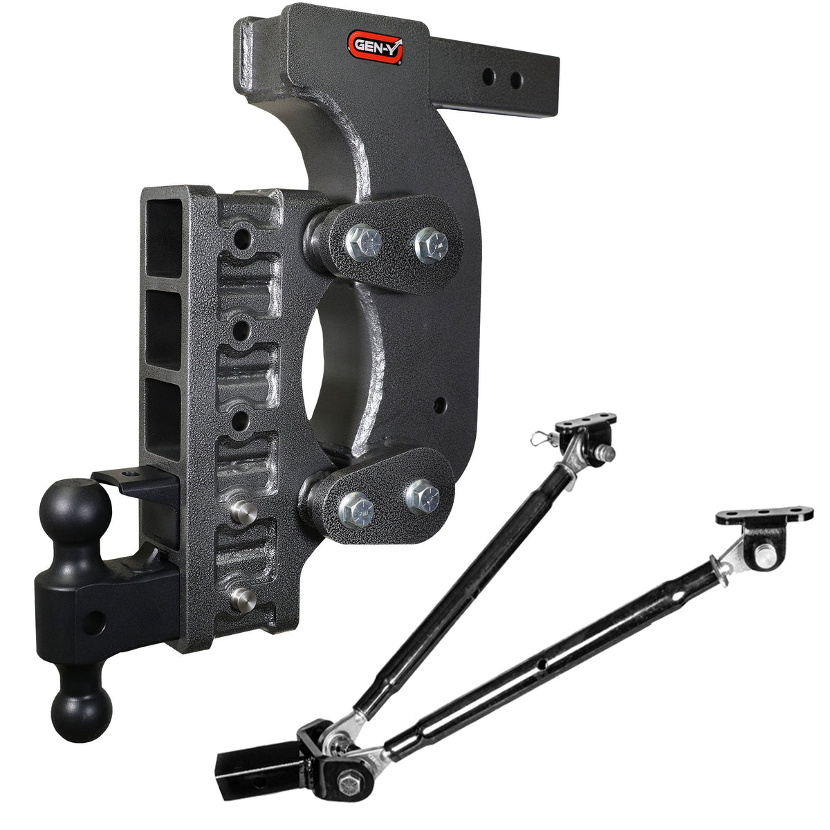 GEN-Y The BOSS 21K Torsion-Flex Drop Hitch (2 1/2" or 3" Shank) product photo (model GH-1525), 21,000 lb capacity