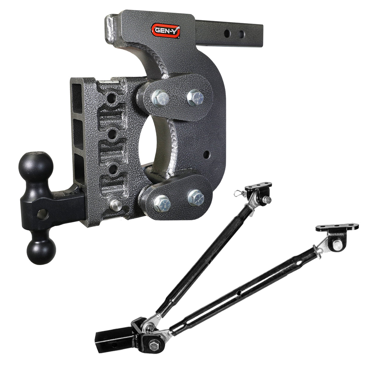 GEN-Y The BOSS 16K Torsion-Flex Drop Hitch (2" or 2 1/2" Shank) product photo (model GH-1414), 16,000 lb capacity