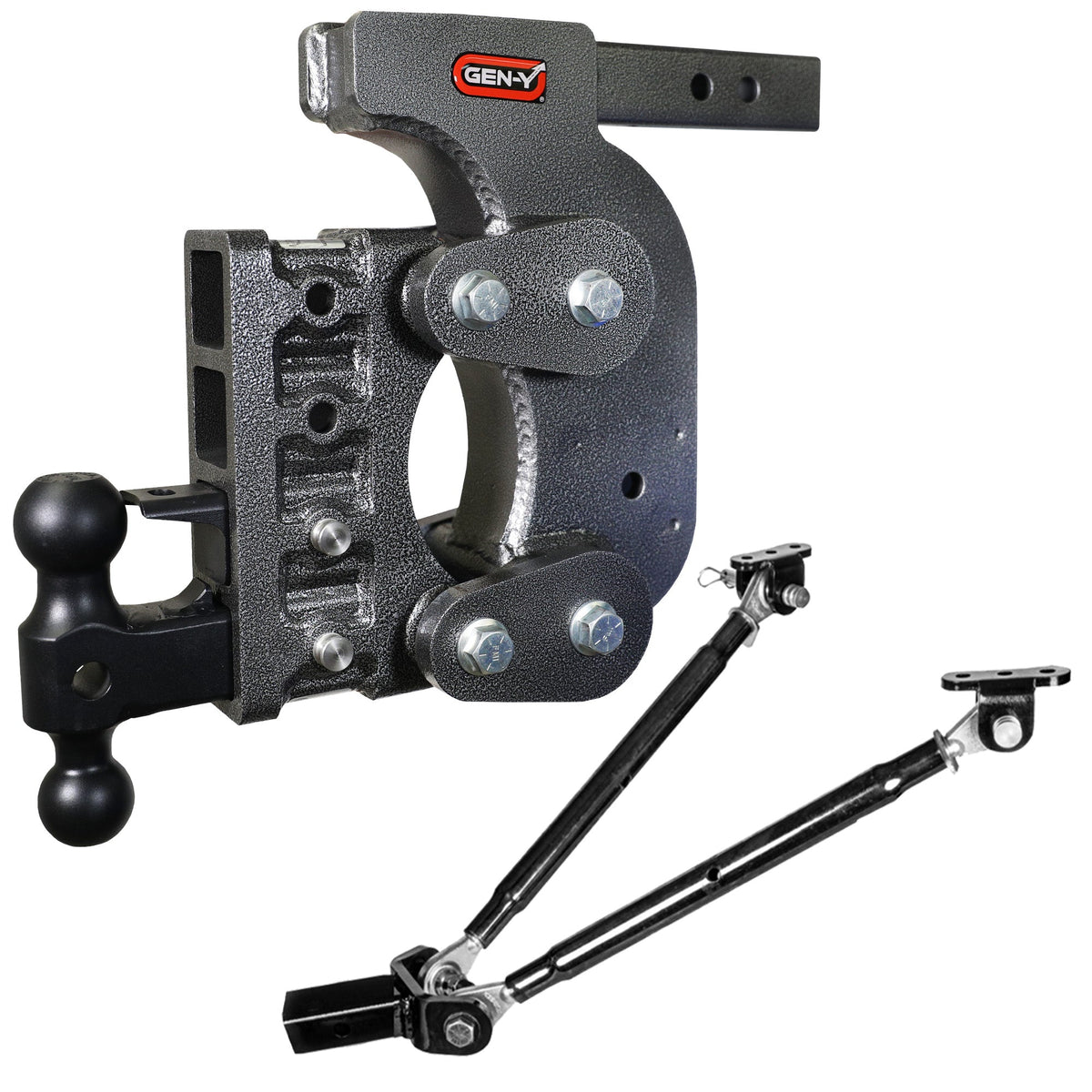 GEN-Y The BOSS 16K Torsion-Flex Drop Hitch (2" or 2 1/2" Shank) product photo (model GH-1424), 16,000 lb capacity
