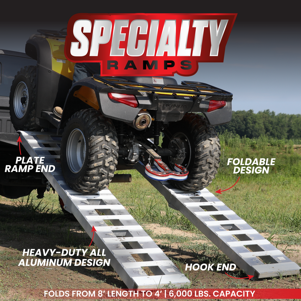 Single Foldable Aluminum Loading Ramps