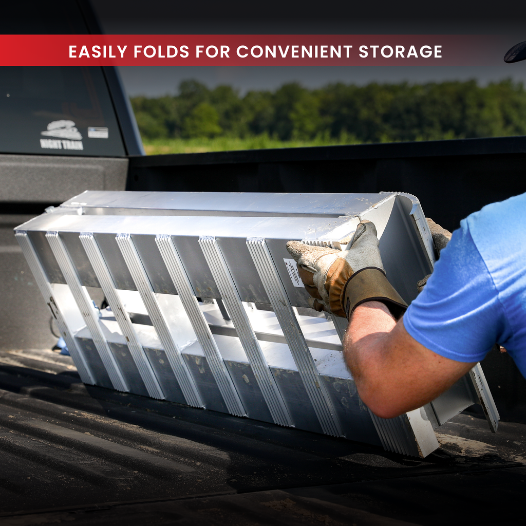 Single Foldable Aluminum Loading Ramps