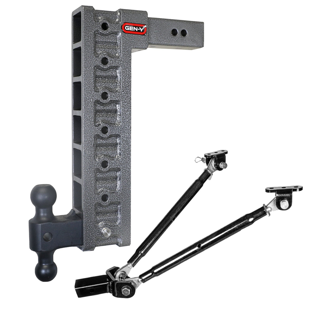 GEN-Y The MEGA-DUTY 21K Drop Hitch (2 1/2" Shank) product photo (model GH-617), 21,000 lb capacity, 2 1/2" Shank