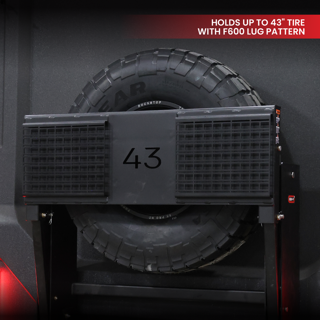 MONUMENT Tire Carrier - Grand Design Lineage Model F Unit