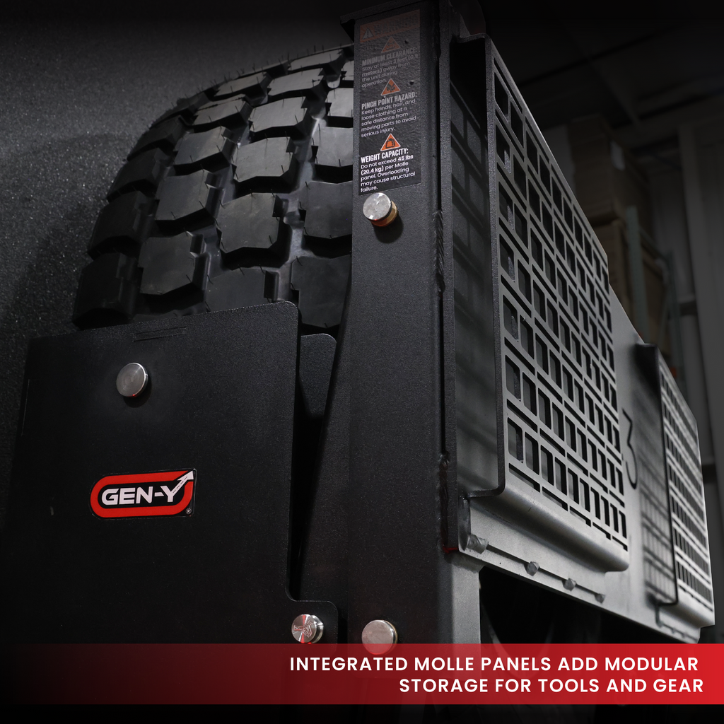 MONUMENT Tire Carrier - Grand Design Lineage Model F Unit