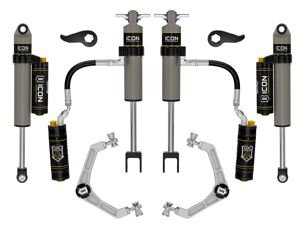 ICON 2020-2026 Chevrolet Silverado/GMC Sierra 2500/3500 HD, 2-3.5" Lift, Stage 4 Suspension System, Billet