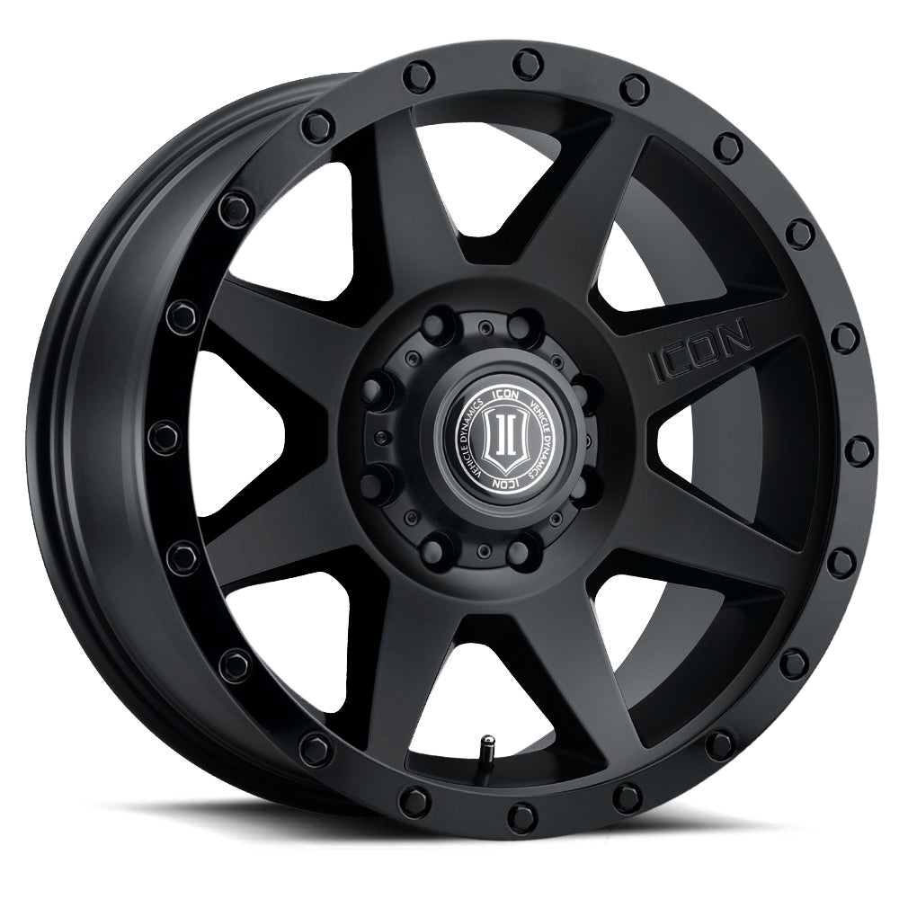ICON Alloys Rebound HD, Double Black, 18 x 9 / 8 x 180, 12mm Offset, 5.5" BS