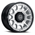 ICON Alloys Rancho, Silver Machined w/ Gloss Black Lip, 20 x 9 / 8 x 180, 12mm Offset, 5.5" BS