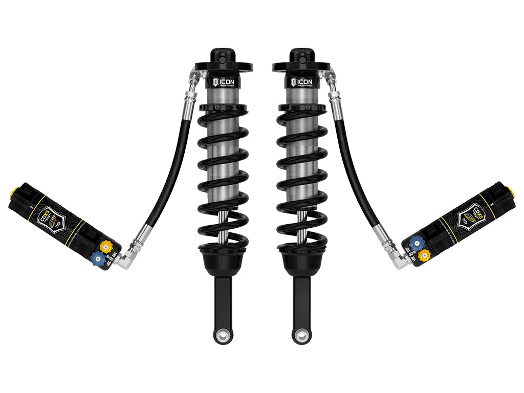 ICON 2005-2023 Toyota Tacoma, Front, 0-3.5"/0-2.75" Lift, V.S. 2.5 Series Coilover Kit, Remote Reservoir w/ CDXS, 700 lbs/in Coils, Pair