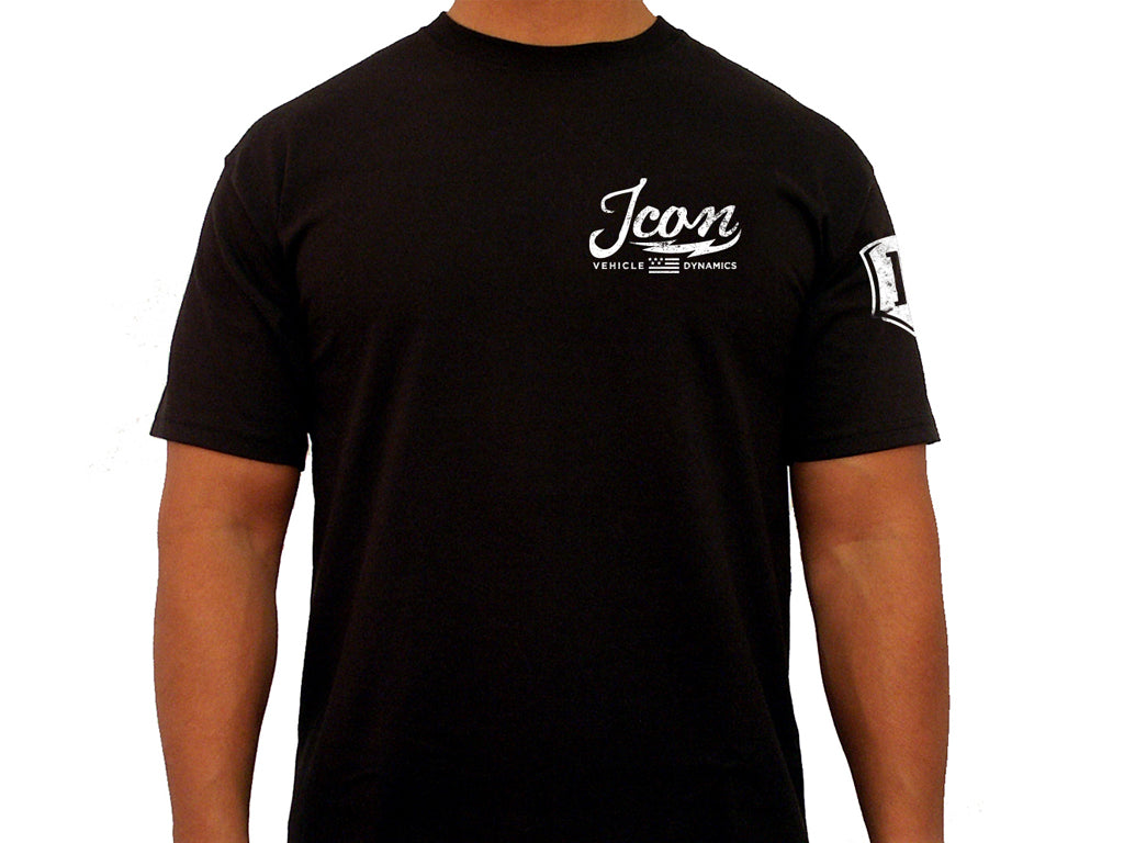 ICON Vintage-Logo Tee – Black, XXL