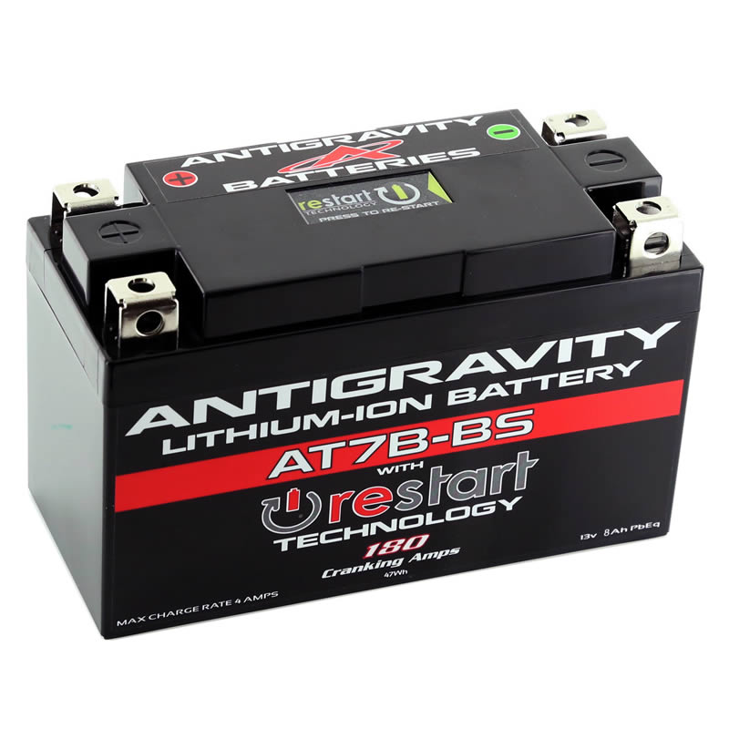 AT7B-BS-RS Lithium Motorsports Battery with RE-START