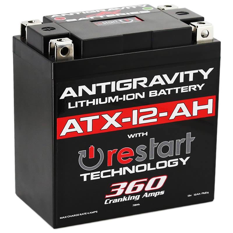 ATX12-AH Lithium Motorsports Battery with RE-START