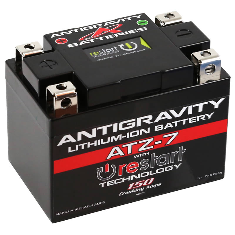 ATZ-7-RS Lithium Motorsports Battery with RE-START