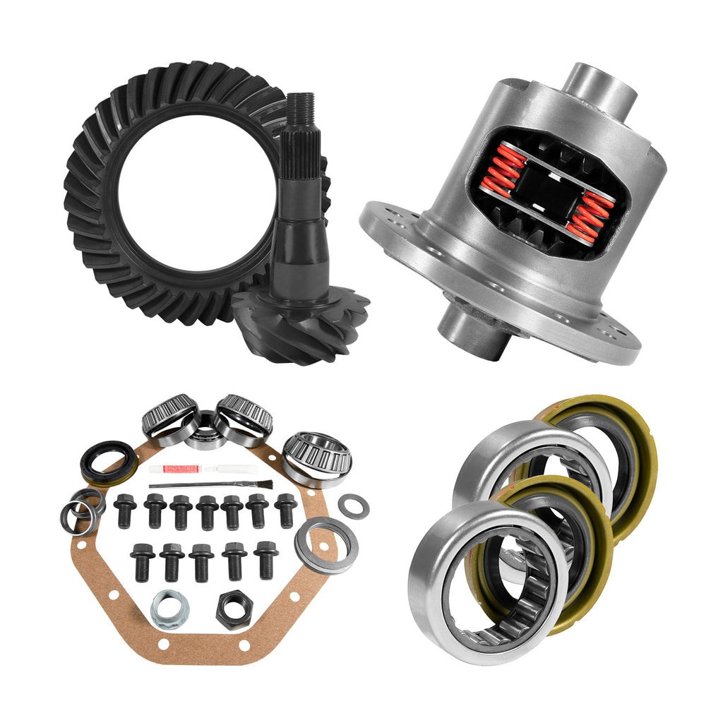 ZF 9.25" CHY 3.91 Rear Ring & Pinion, Install Kit, Posi, Axle Bearings & Seals