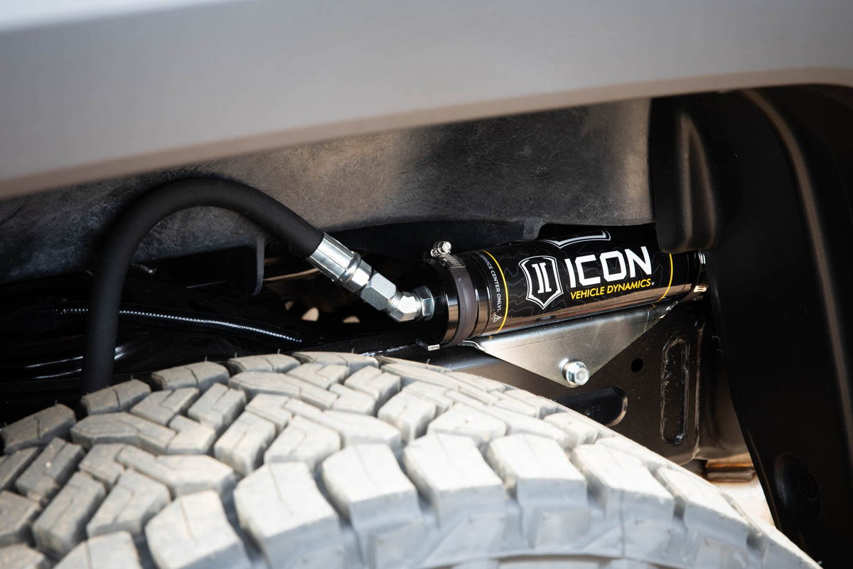 ICON 2024-2025 Toyota Tacoma, 0-1” Lift, Rear, V.S. 2.5 Aluminum Series Shock Absorbers, Remote Reservoir, Pair