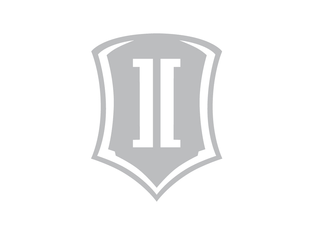 ICON Vehicle Dynamics Shield Logo Sticker, Silver, 10” Tall