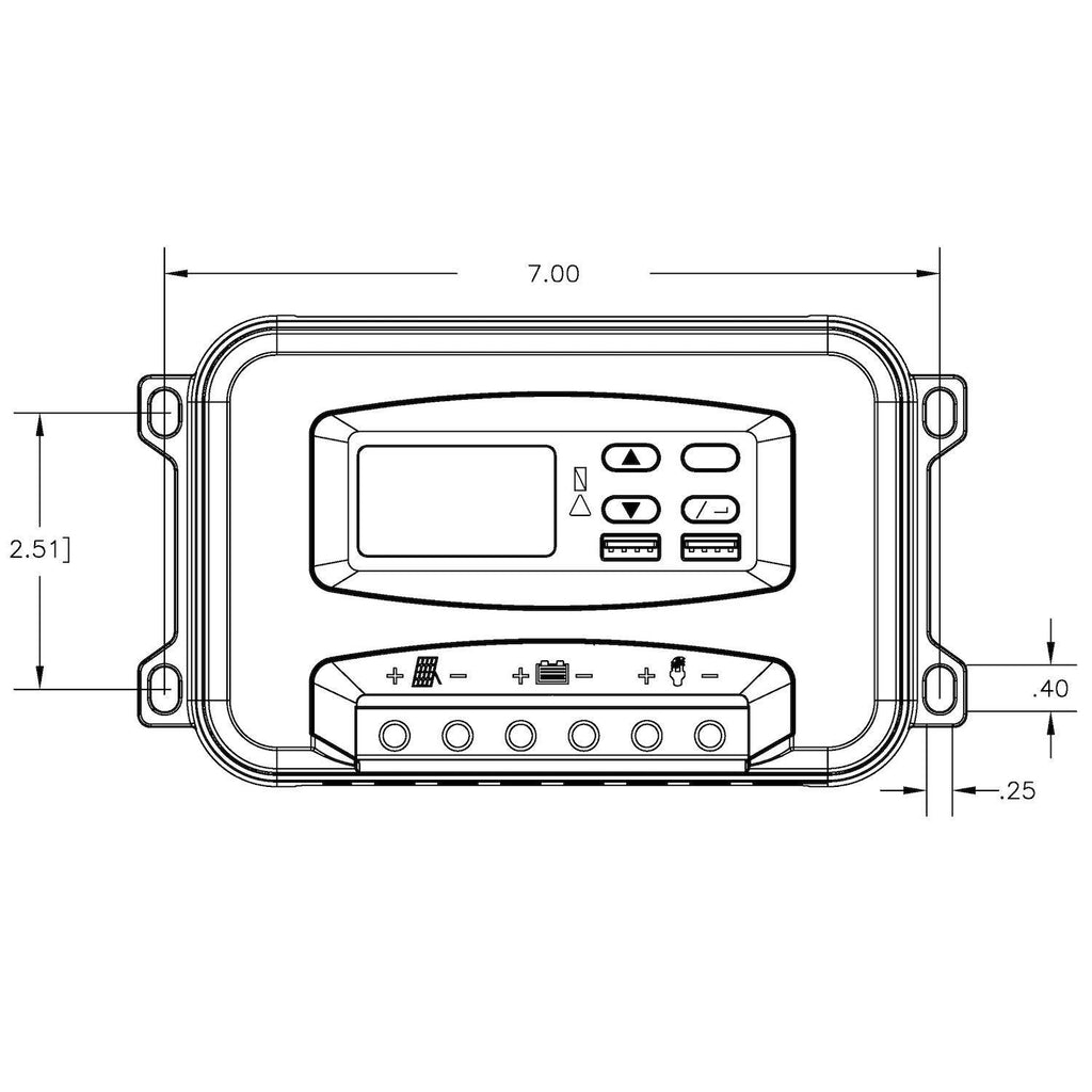 30 AMP, 24V/12V PWM Solar Charge Controller