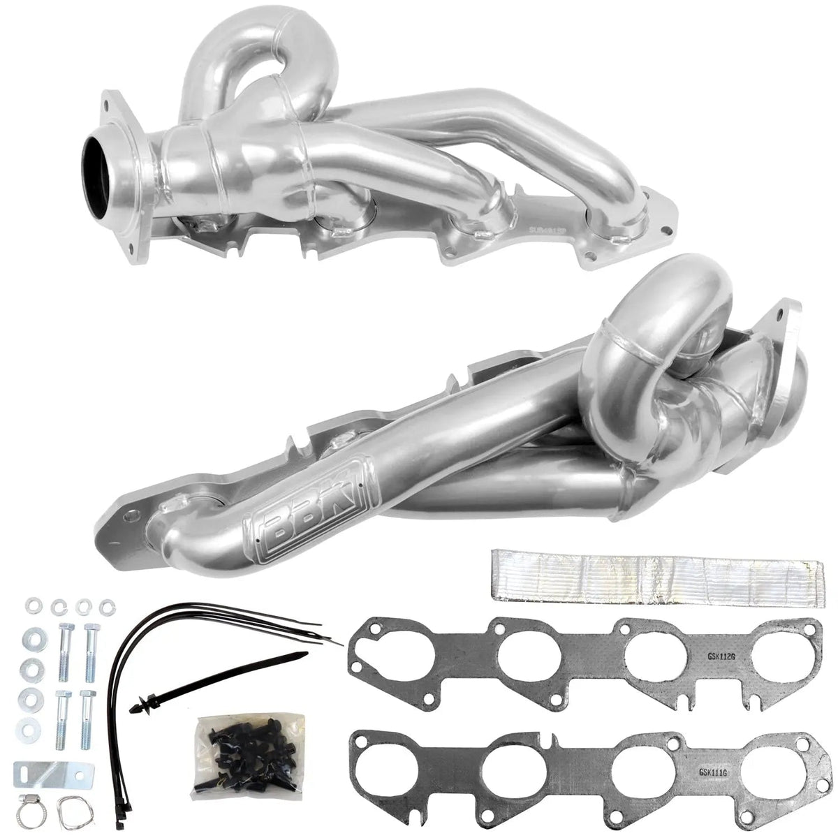 Dodge Ram 1500 5.7L Hemi Shorty Headers Polished Silver Ceramic 2019 To 2024