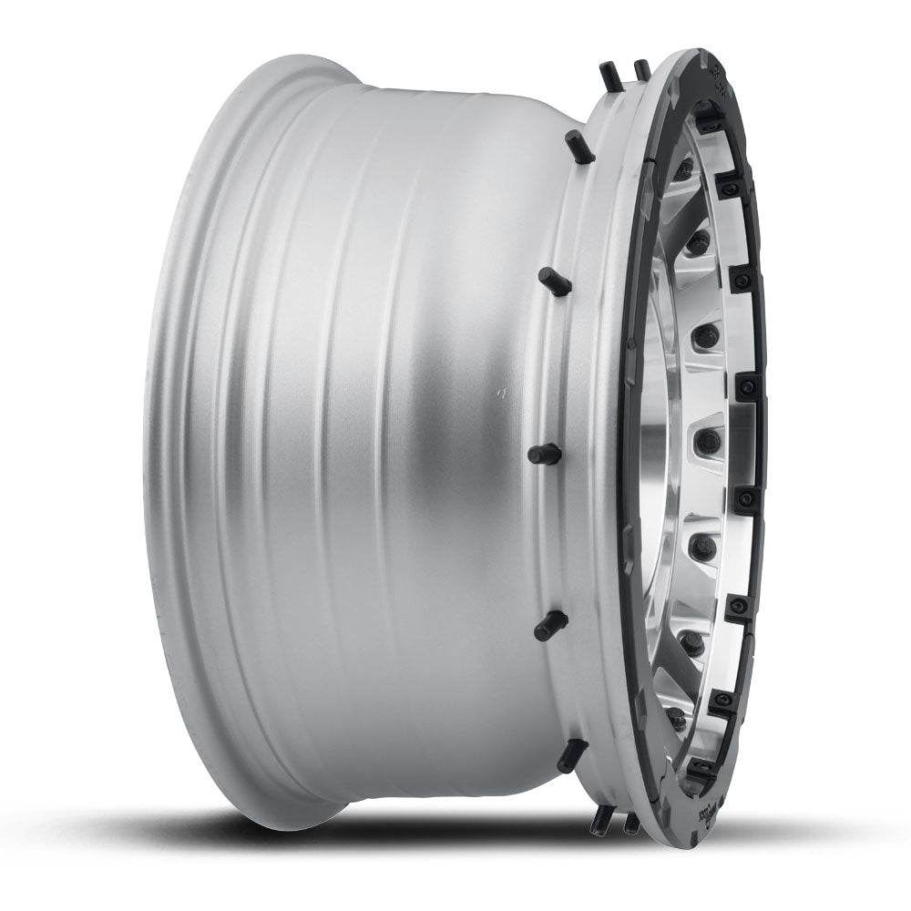 ICON Alloys Hammer Pro, Silver Machined, 17 x 8.5 / 6 x 5.5, 25mm Offset, 5.75" BS