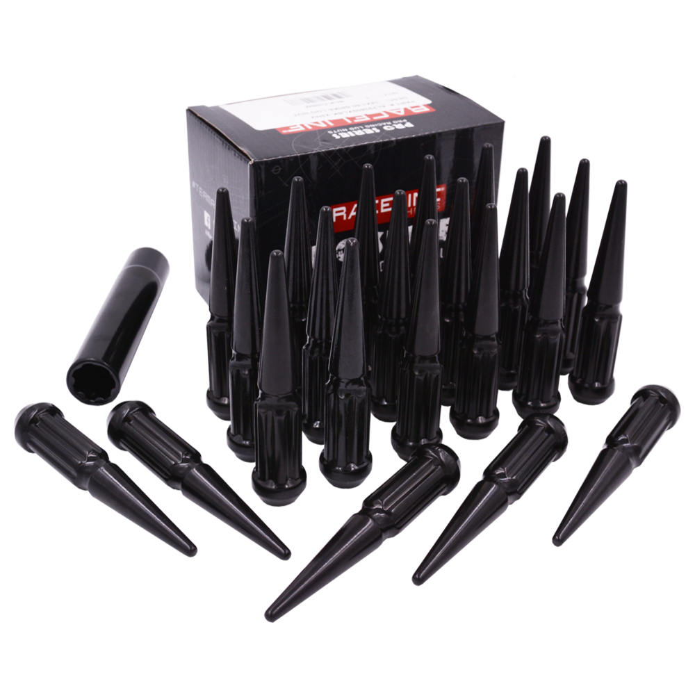 L793810XLBK8NV 9/16 XL SPIKE BLACK 8 LUG KIT INCLUDES 32 LUGS AND 1 INSTALLATION TOOL