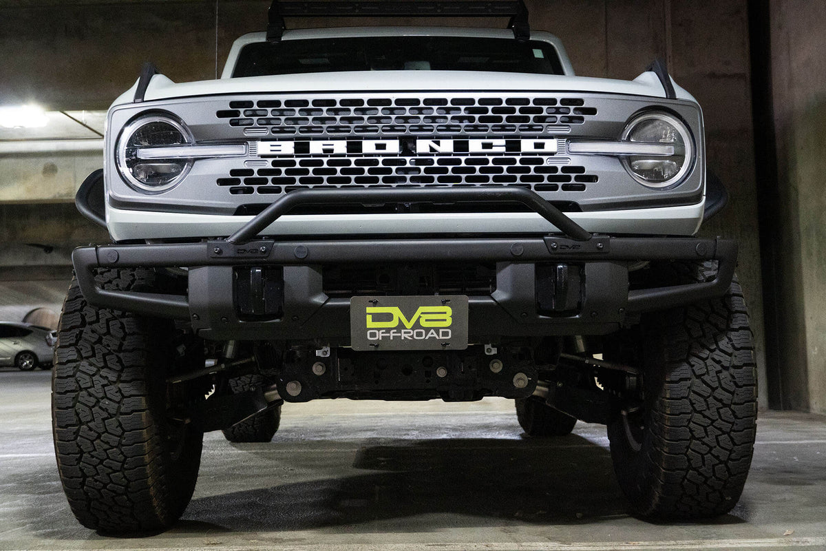 2021-2026 Ford Bronco | Factory Front Bumper License Relocation Bracket | Center