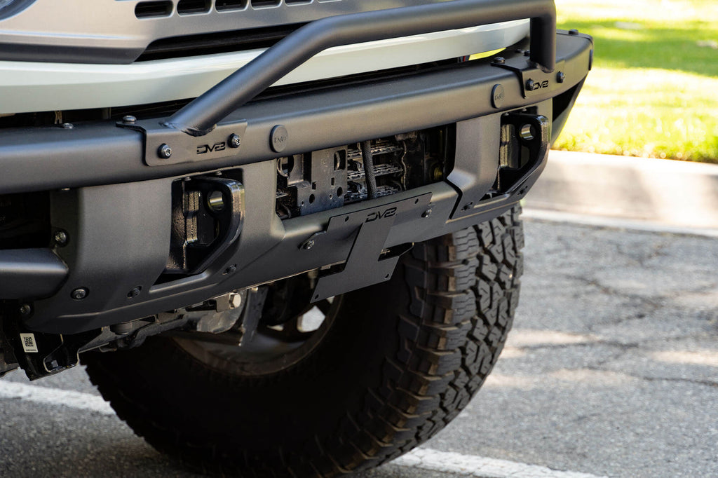 2021-2026 Ford Bronco | Factory Front Bumper License Relocation Bracket | Center