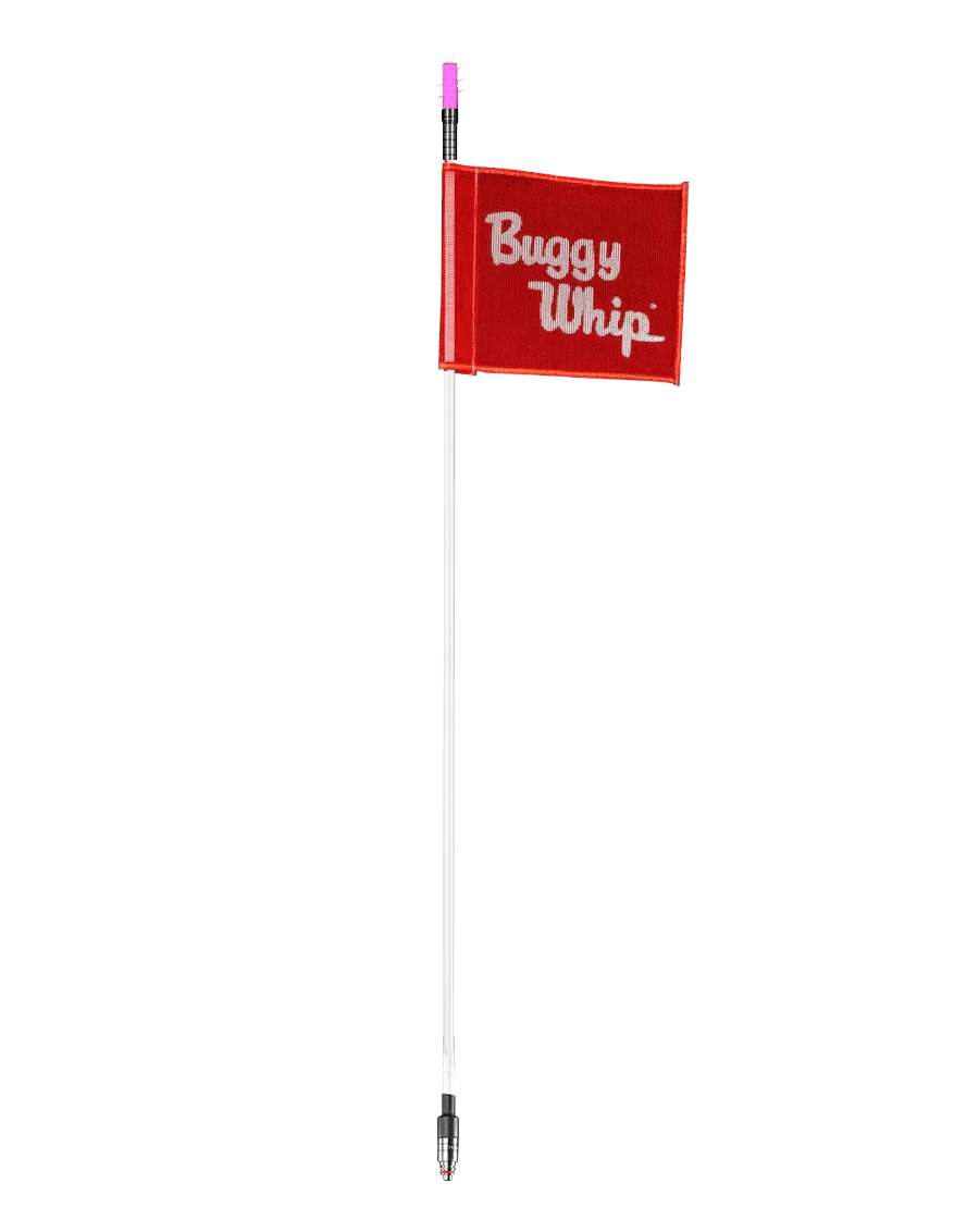 Buggy Whip® Fiberglass Whips with Top Light