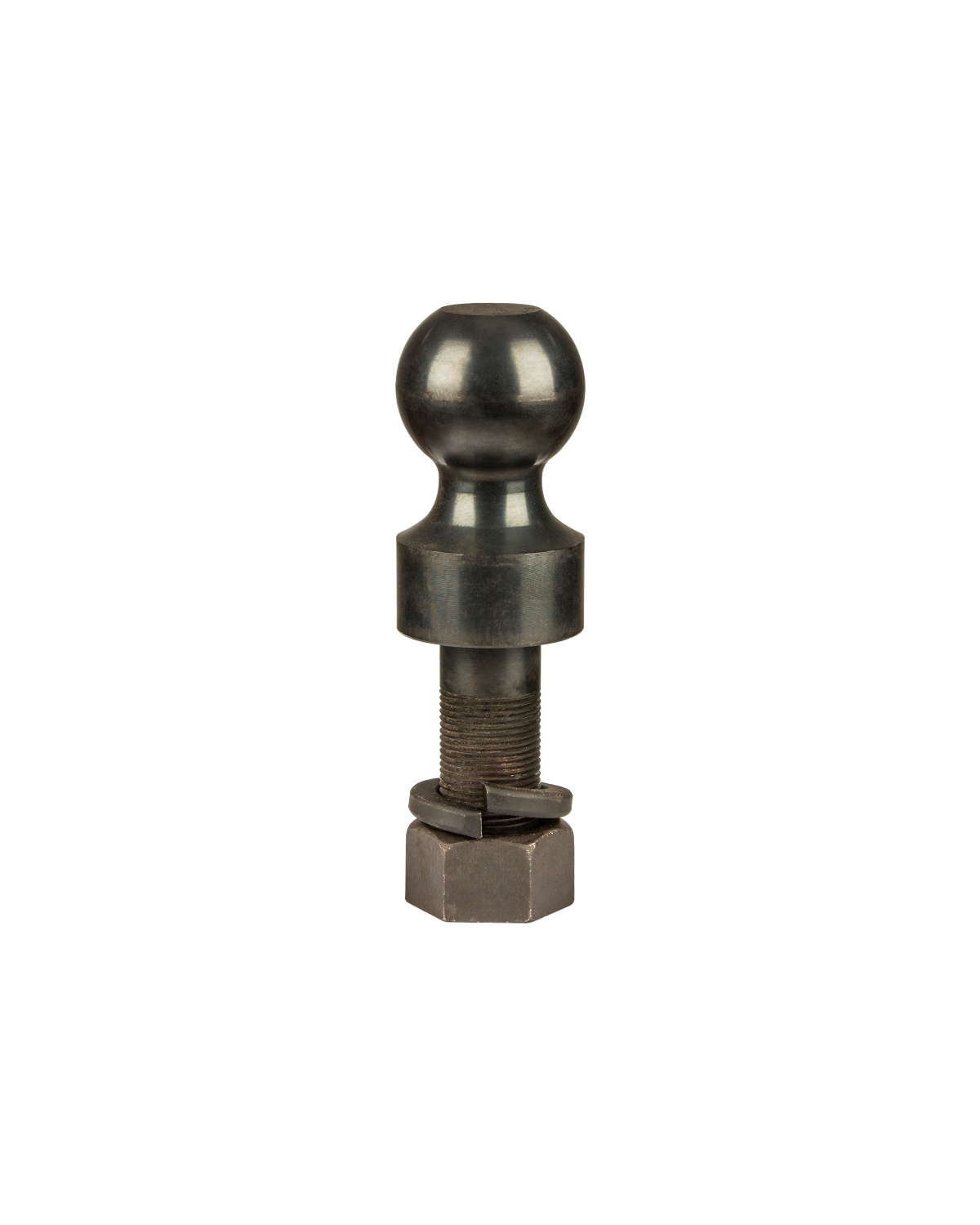 B&W Specialty & Heat Treated Hitch Ball 2 5⁄16 x 1 1⁄4 x 3 1⁄4, 24K Raw, 1” Rise, 12 TPI