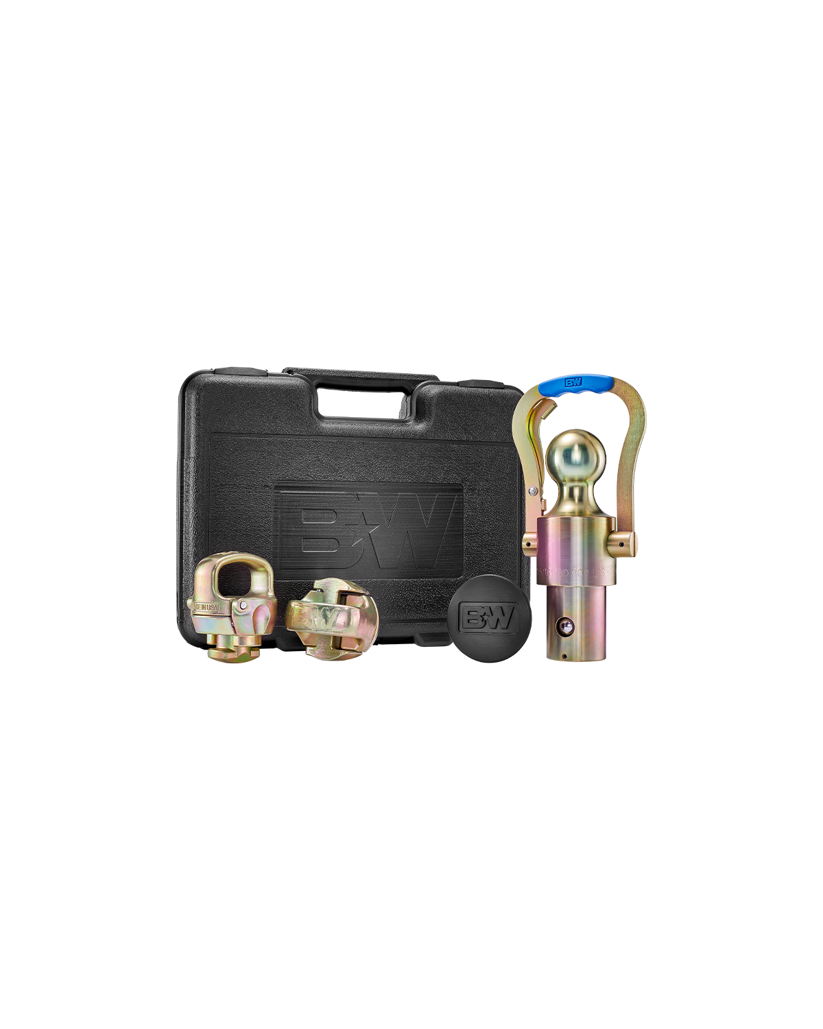 B&W Trailer Hitches OEM gooseneck ball & safety chain anchor kit for Ram trucks.