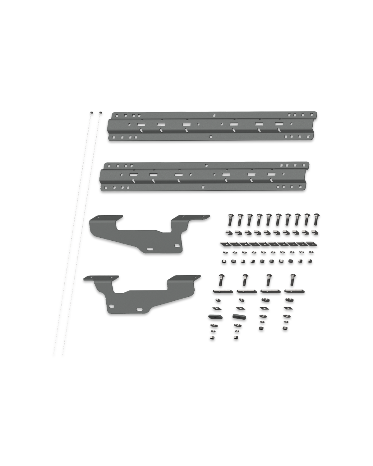 Universal Mounting Rails with Custom Installation Brackets - RVK2405