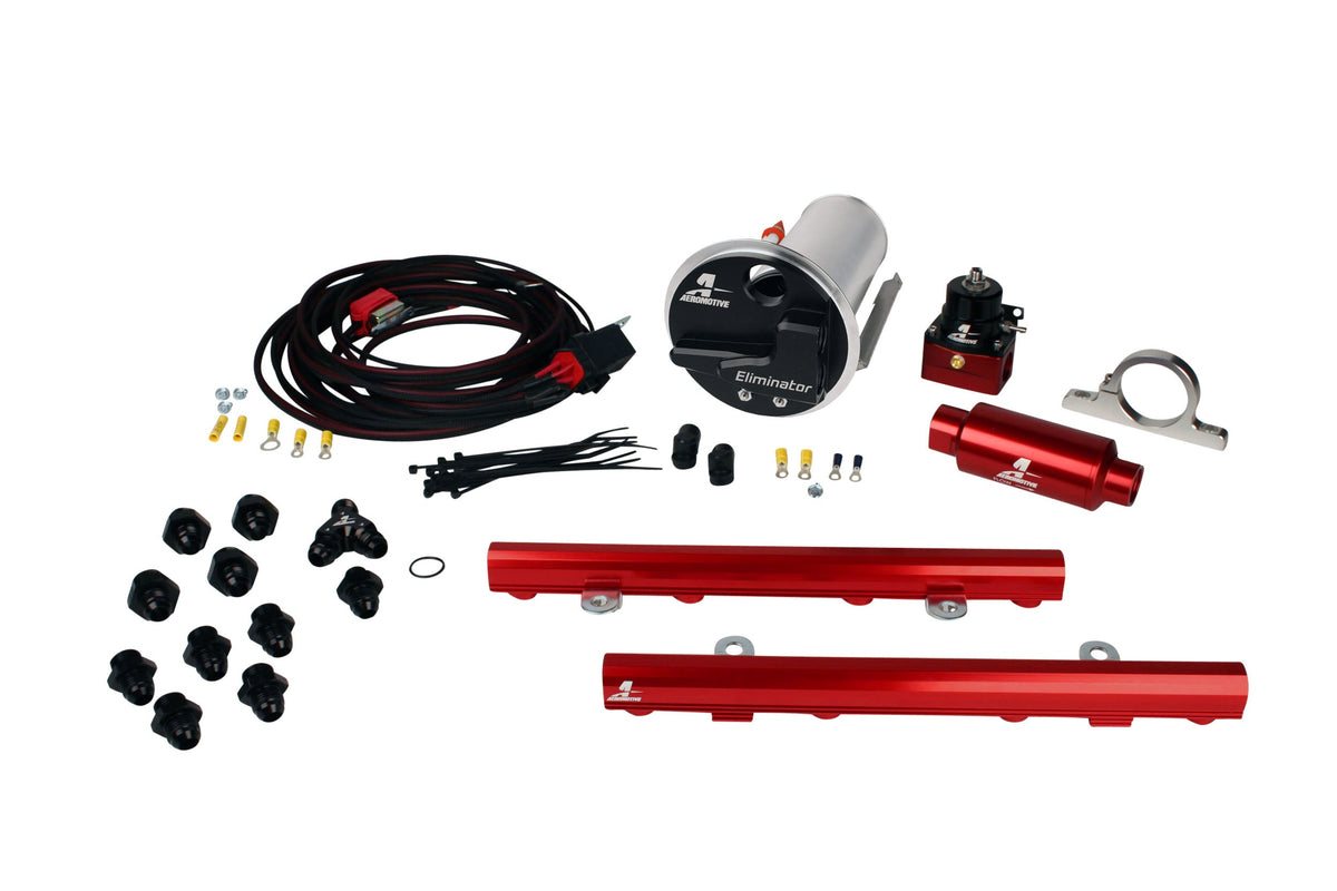 Eliminator In-Tank Race Fuel System with 5.0L 4-V Fuel Rails, 07-12 Shelby GT500
